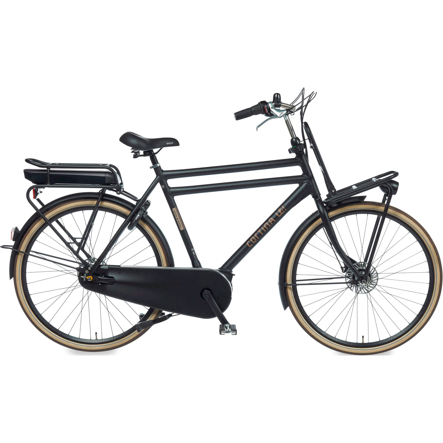 Cortina E-U4 Herenfiets 53 cm Jet Black Matt RB7 ActiveLine MM
