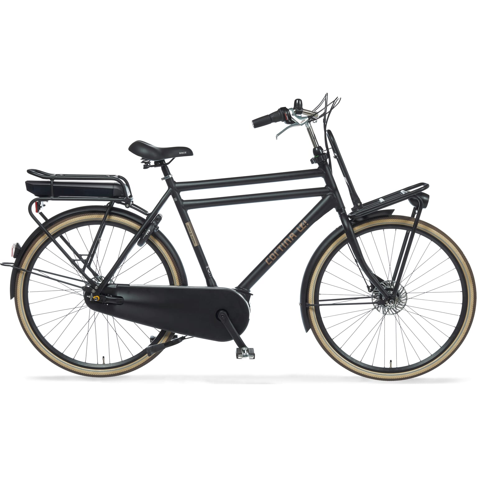 Cortina E-U4 Herenfiets 61 cm Jet Black Matt RB7 ActiveLine MM