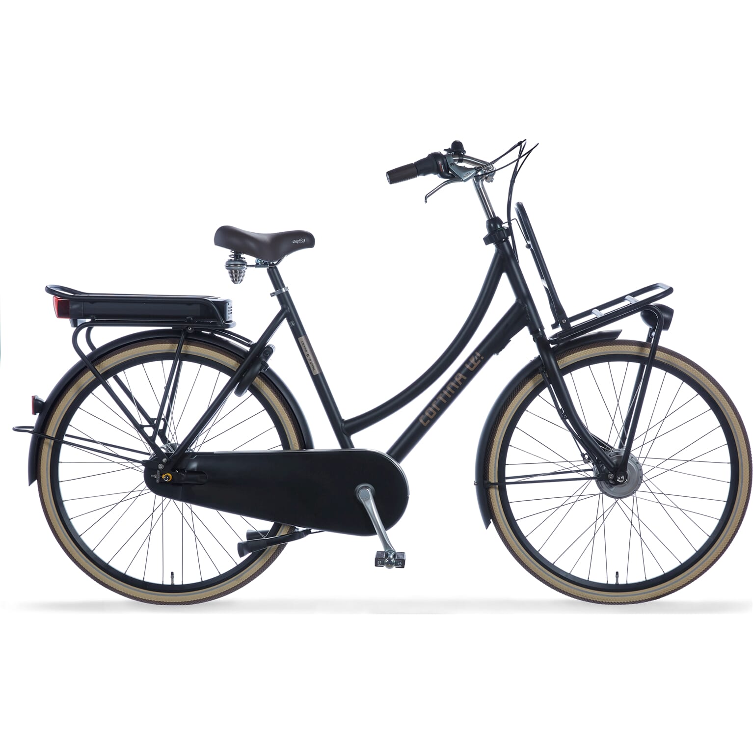Cortina E-U4 Damesfiets 50 cm Jet Black Matt RB7 FM 36v