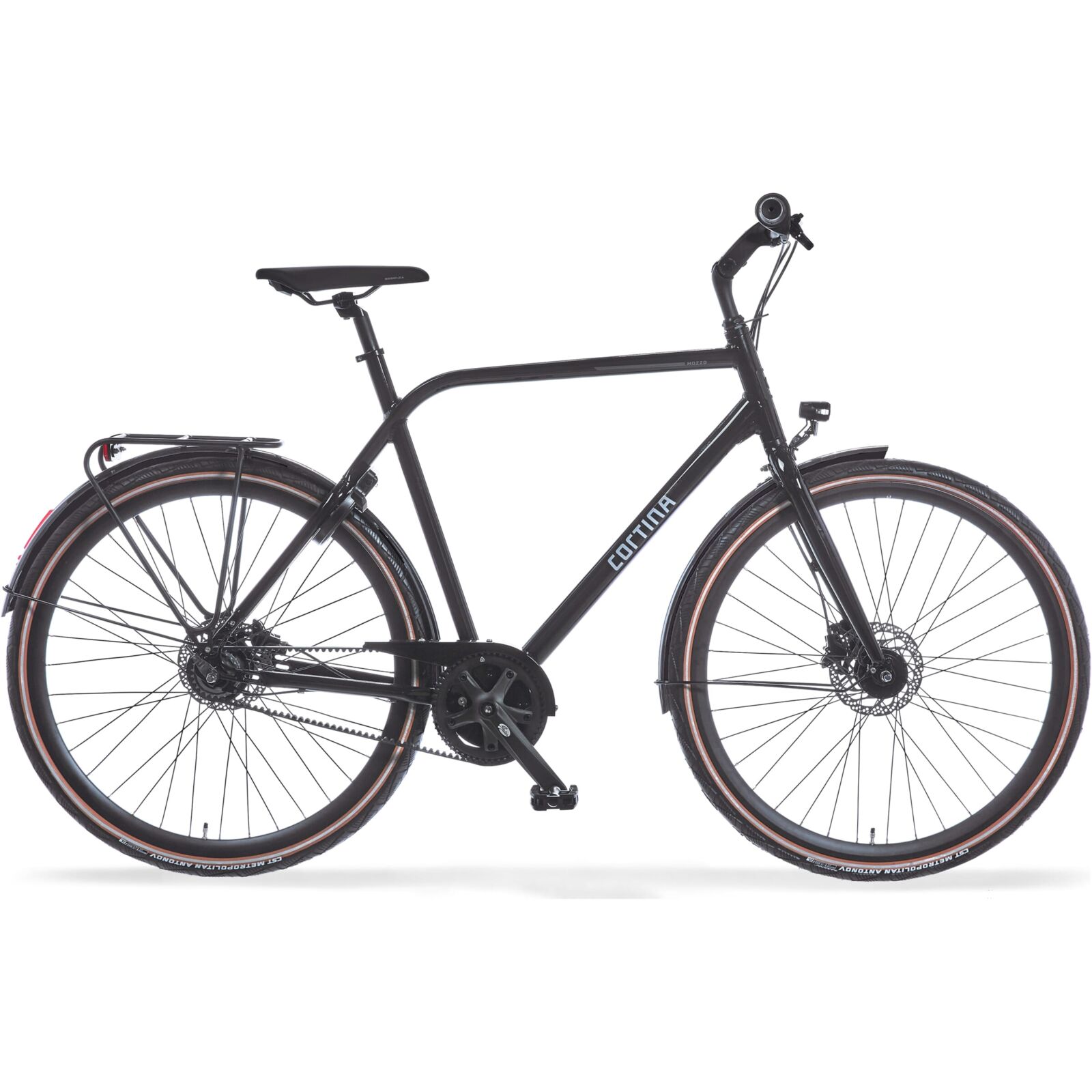 Cortina Mozzo N8 2023 Heren Stadsfiets Black Brown 61 Cm