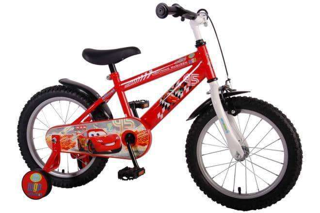 Volare Disney Cars 16 Inch Jongens Kinderfiets Rood