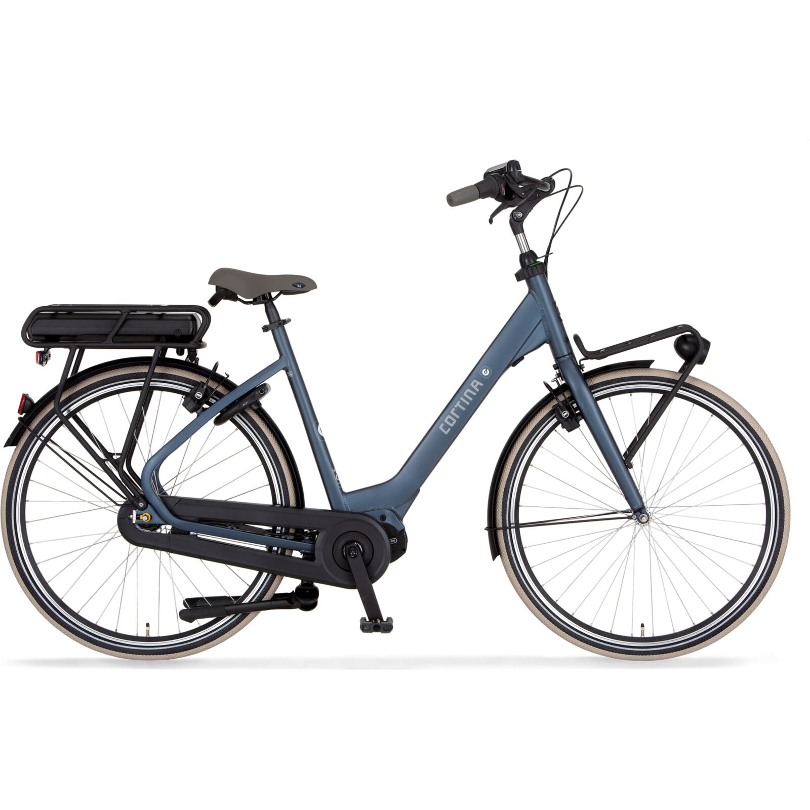 Cortina E-Common Family MM N7 Dames Elektrische Fiets Mystery Grey 61 Cm