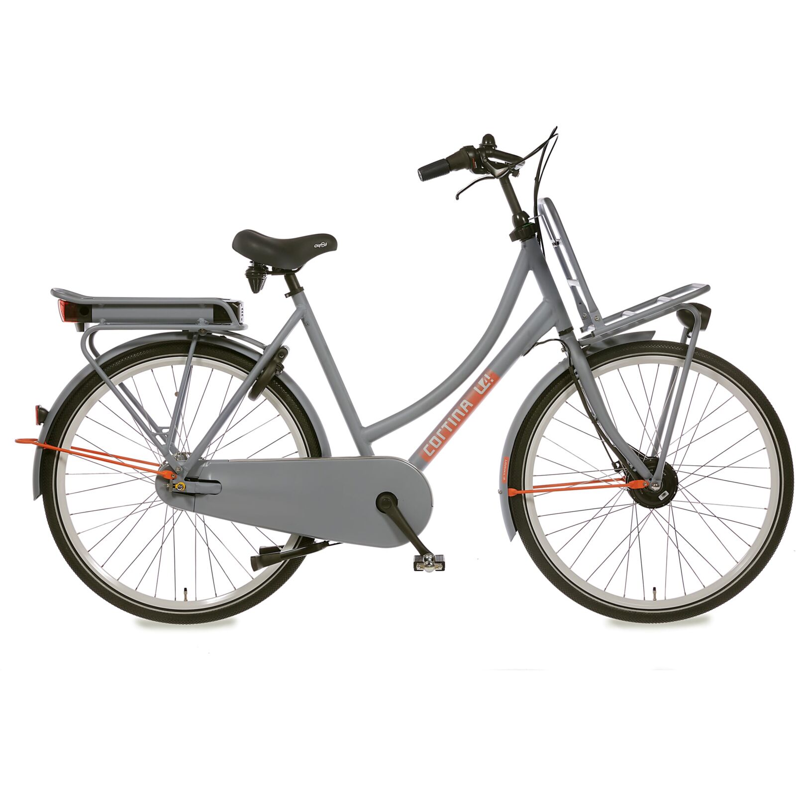 Cortina E-U4 Transport FM N7 2023 Dames Elektrische Fiets Stone Grey Matt 50 Cm