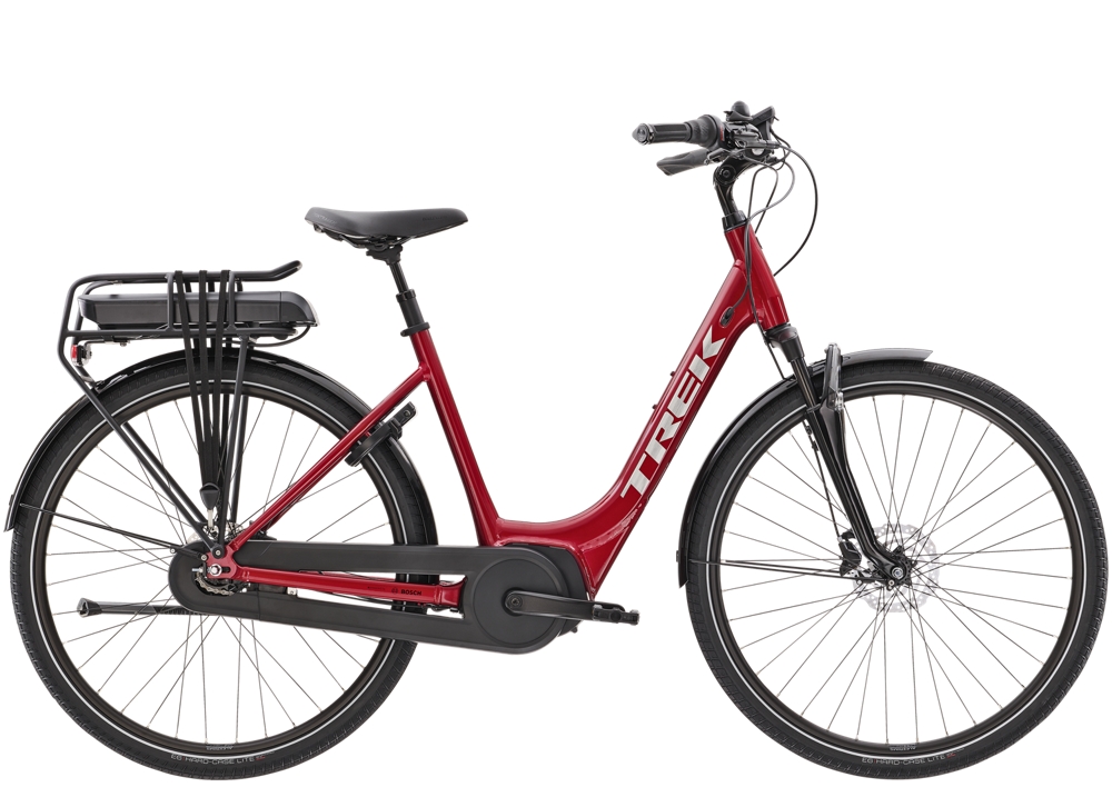 Trek District+ 4 Lowstep Rage Red L 500Wh