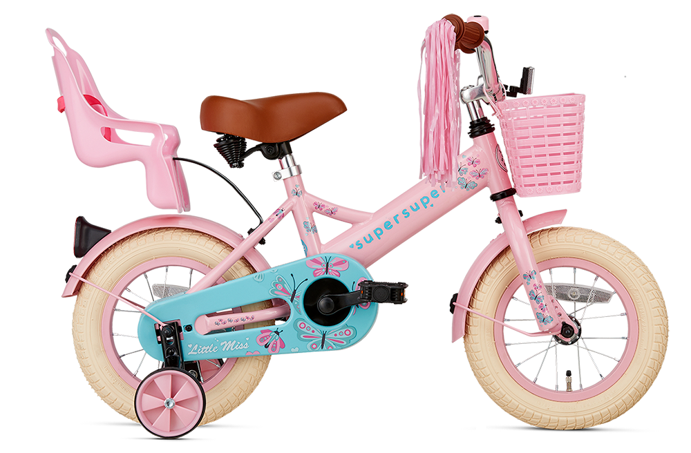 Supersuper Little Miss 12 Inch 2023 Meisjes Kinderfiets Roze