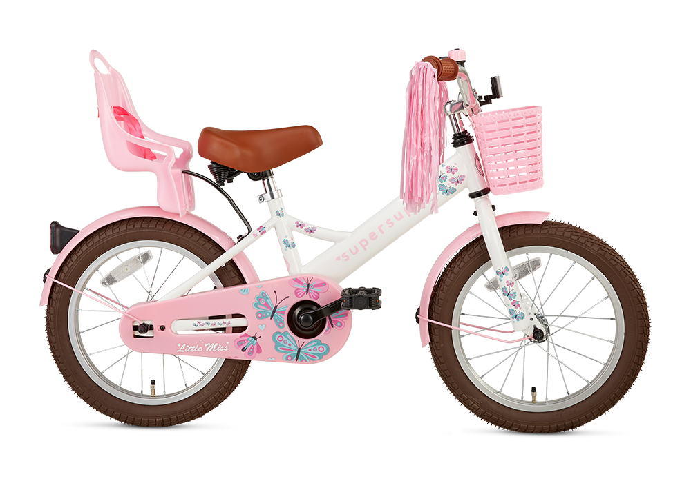 Supersuper Little Miss 16 Inch 2023 Meisjes Kinderfiets Wit