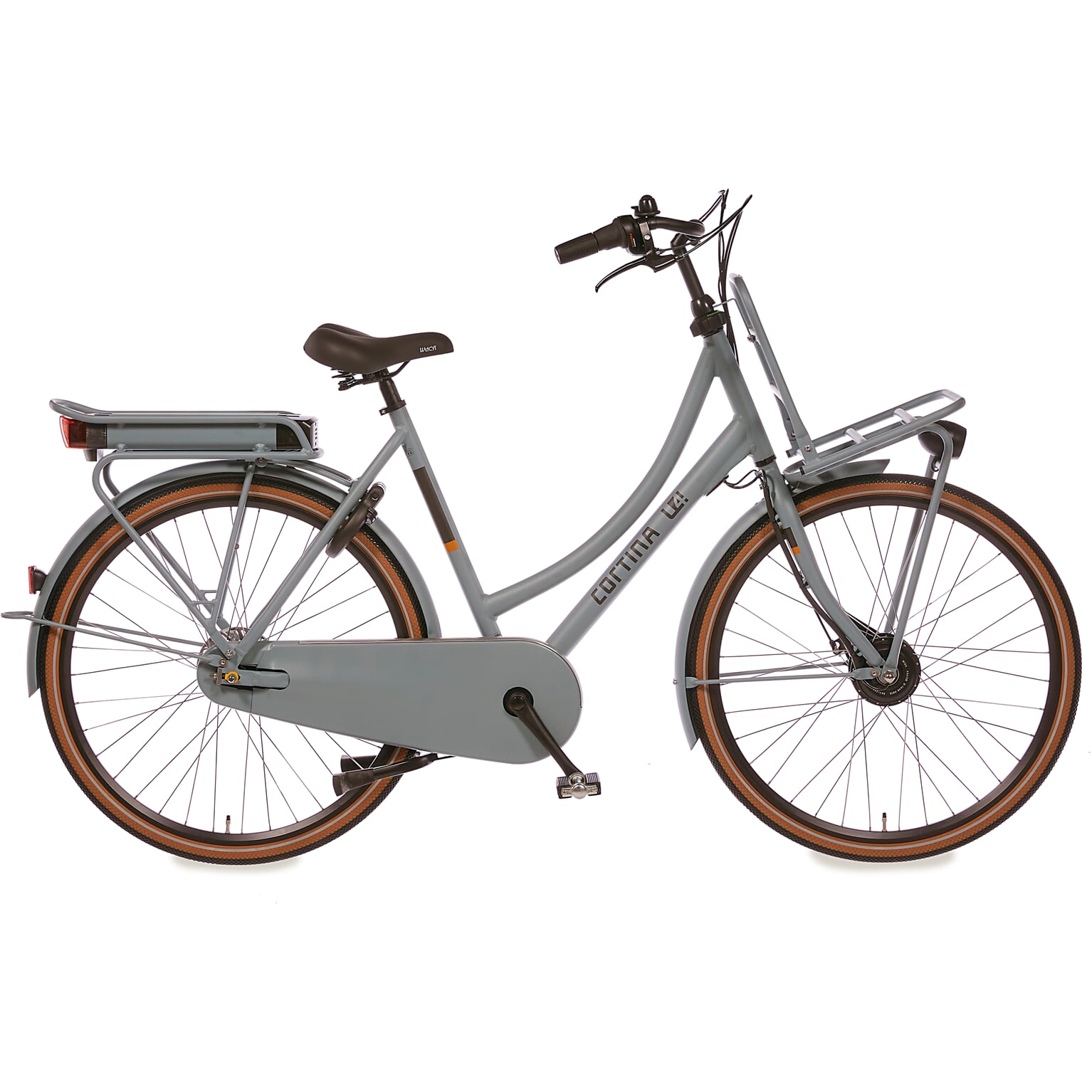 Cortina E-U4 Solid Damesfiets Stormy Sea Matt RB7 Voorwielmotor