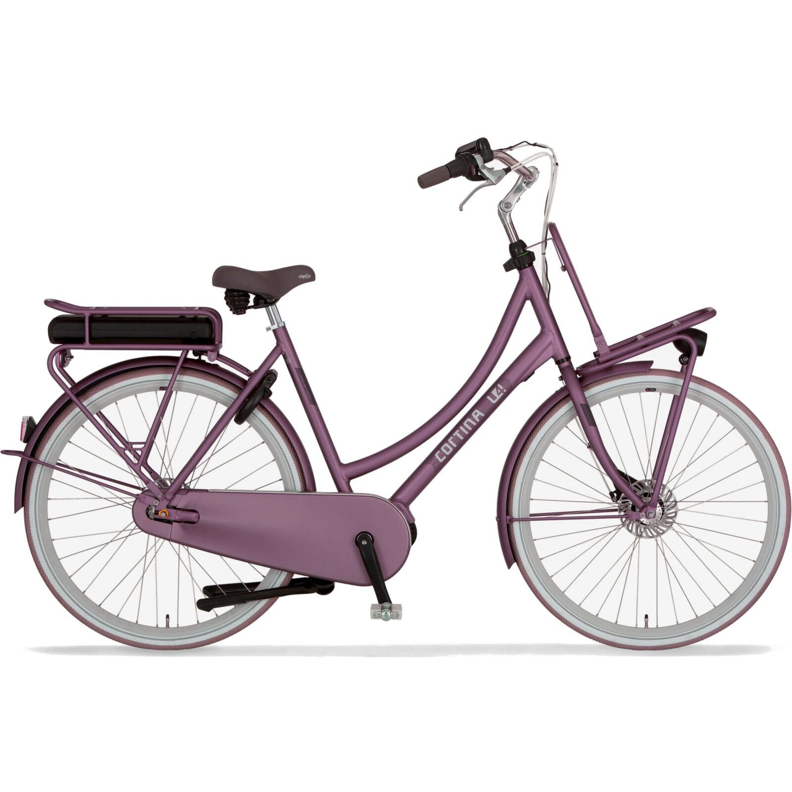 Cortina E-U4 Family MM N7 2023 Dames Elektrische Fiets Spicy Silver Matt 50 Cm