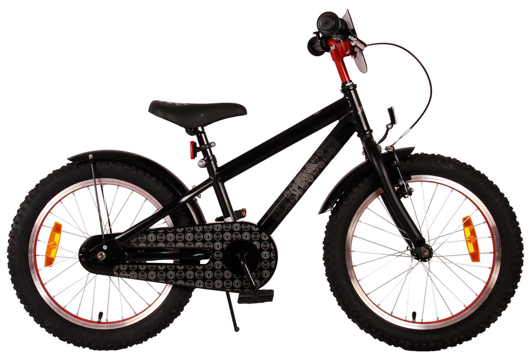 Volare Spiderman 18 Inch Jongens Kinderfiets Zwart