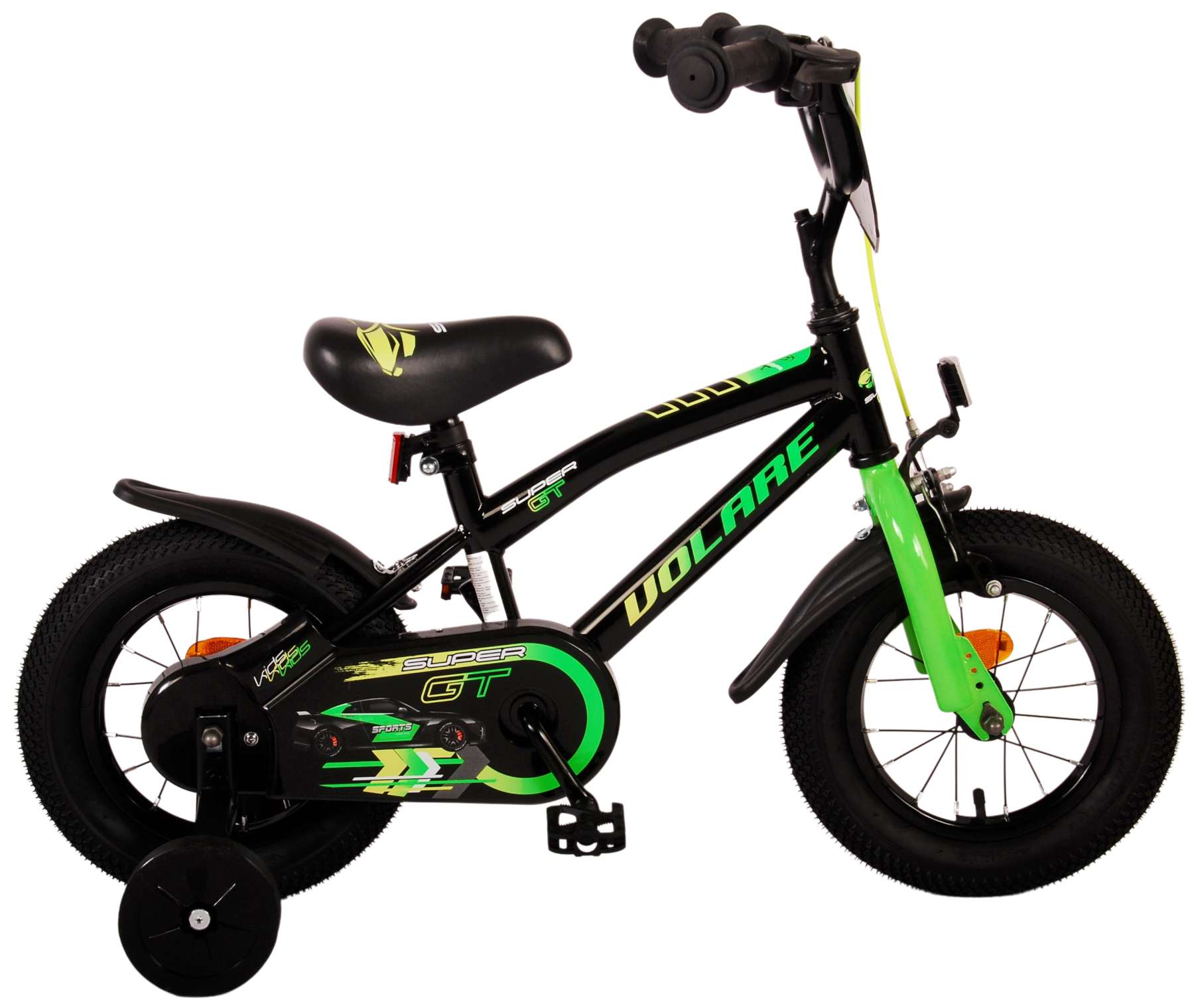 Volare Super GT 12 Inch Jongens Kinderfiets Groen