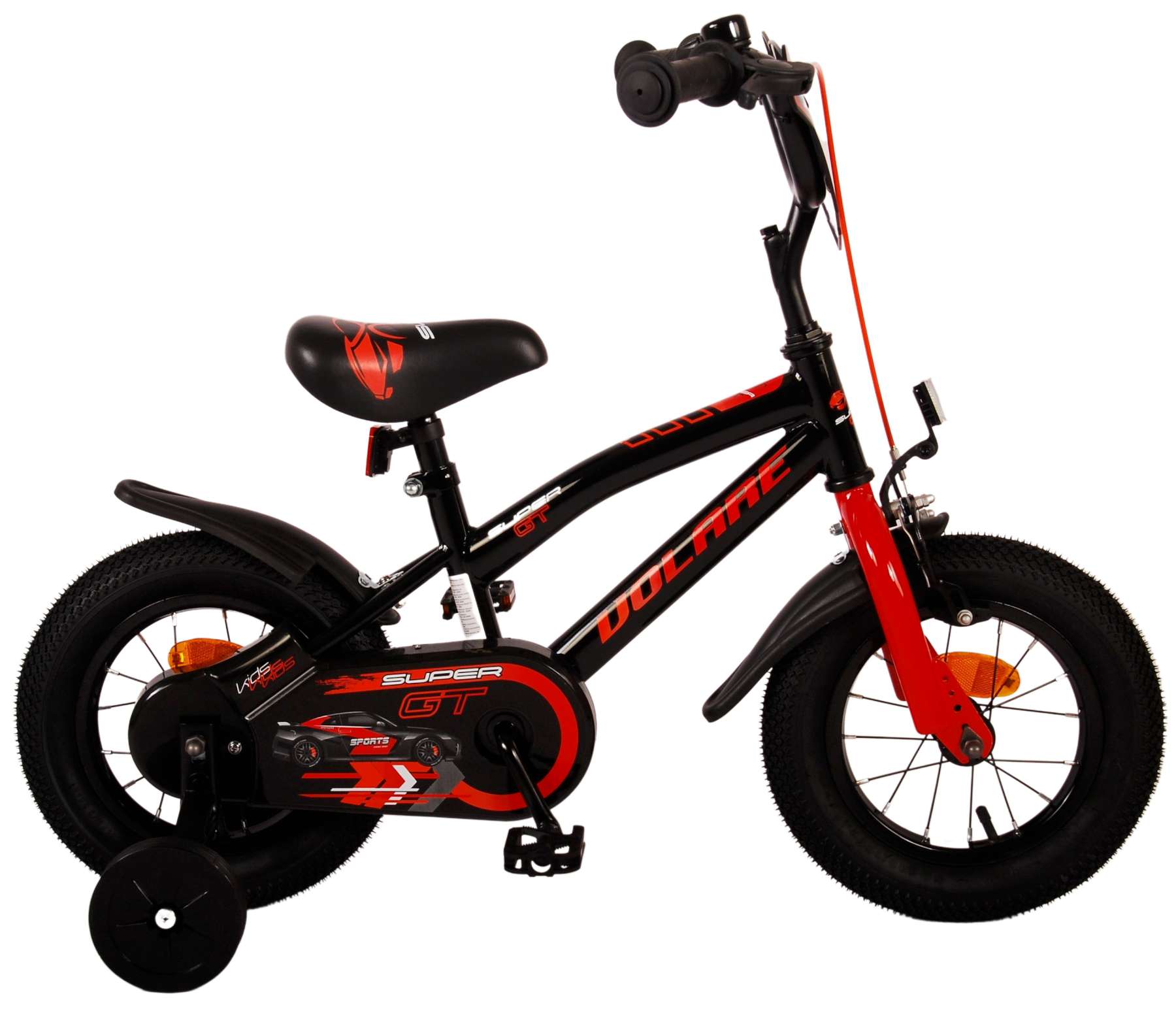 Volare Super GT 12 Inch Jongens Kinderfiets Rood
