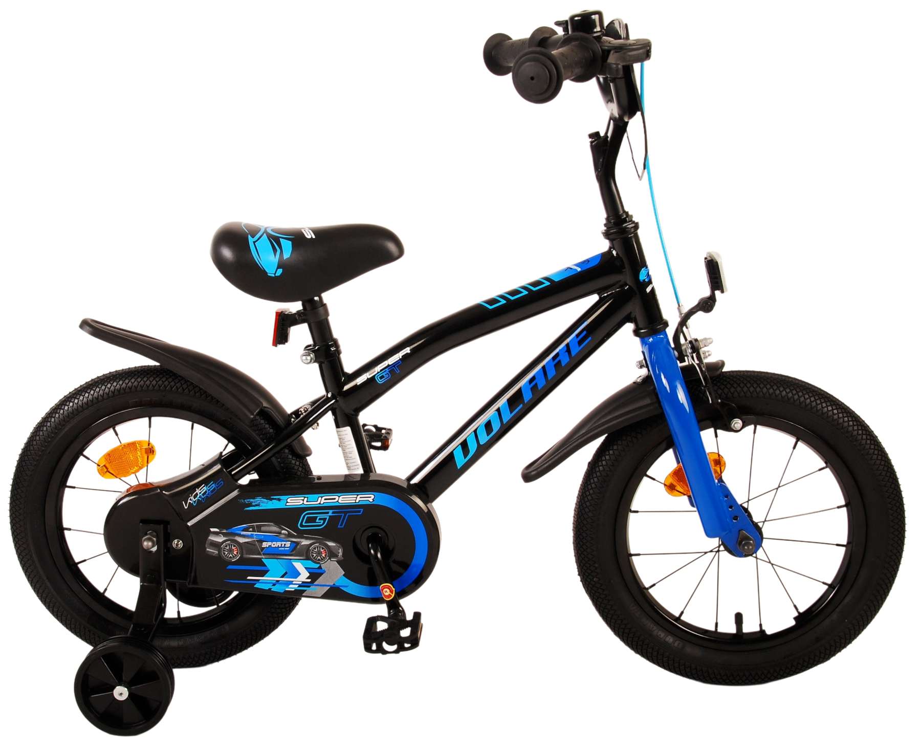 Volare Super GT 14 Inch Jongens Kinderfiets Blauw