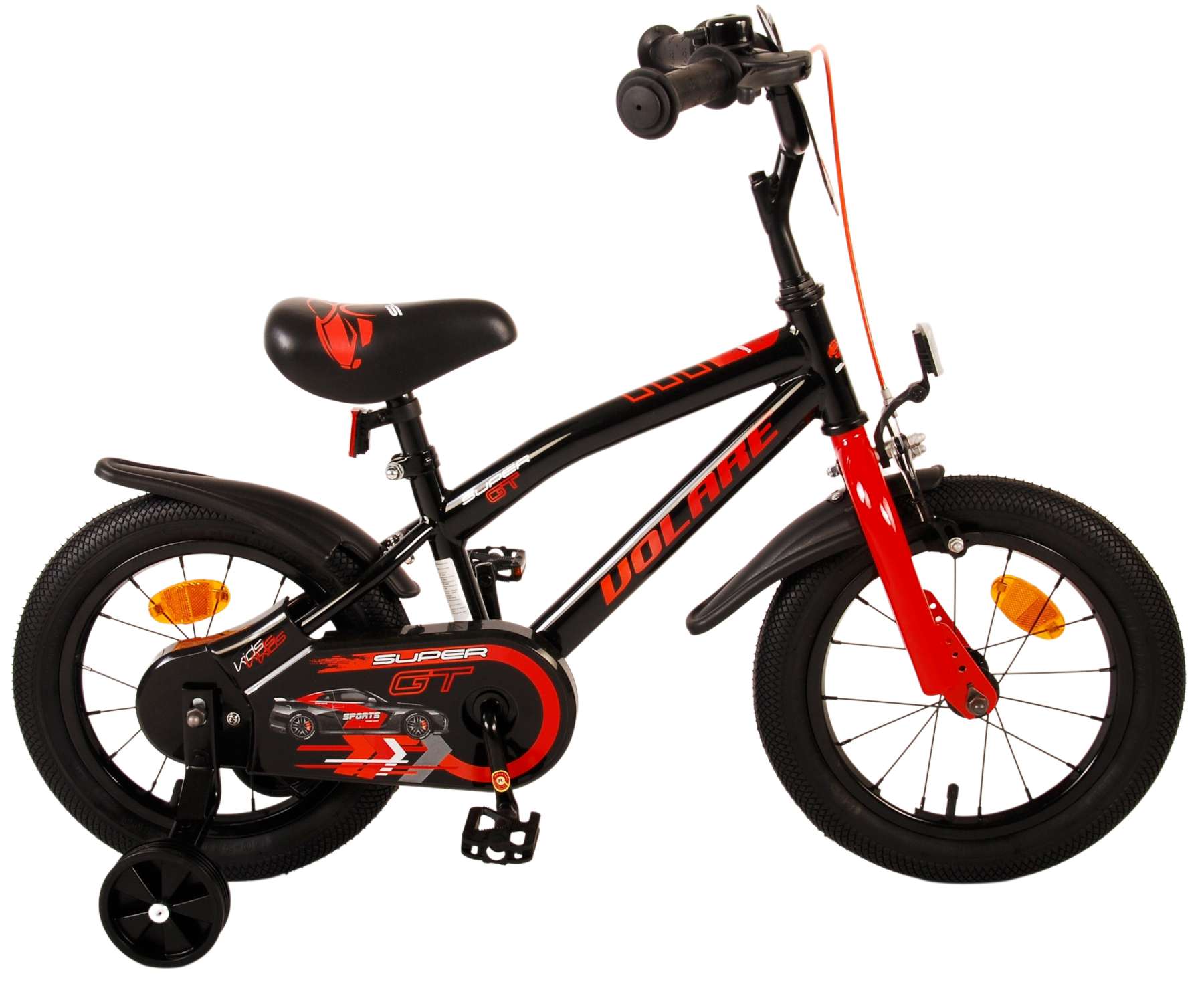 Volare Super GT 14 Inch Jongens Kinderfiets Rood