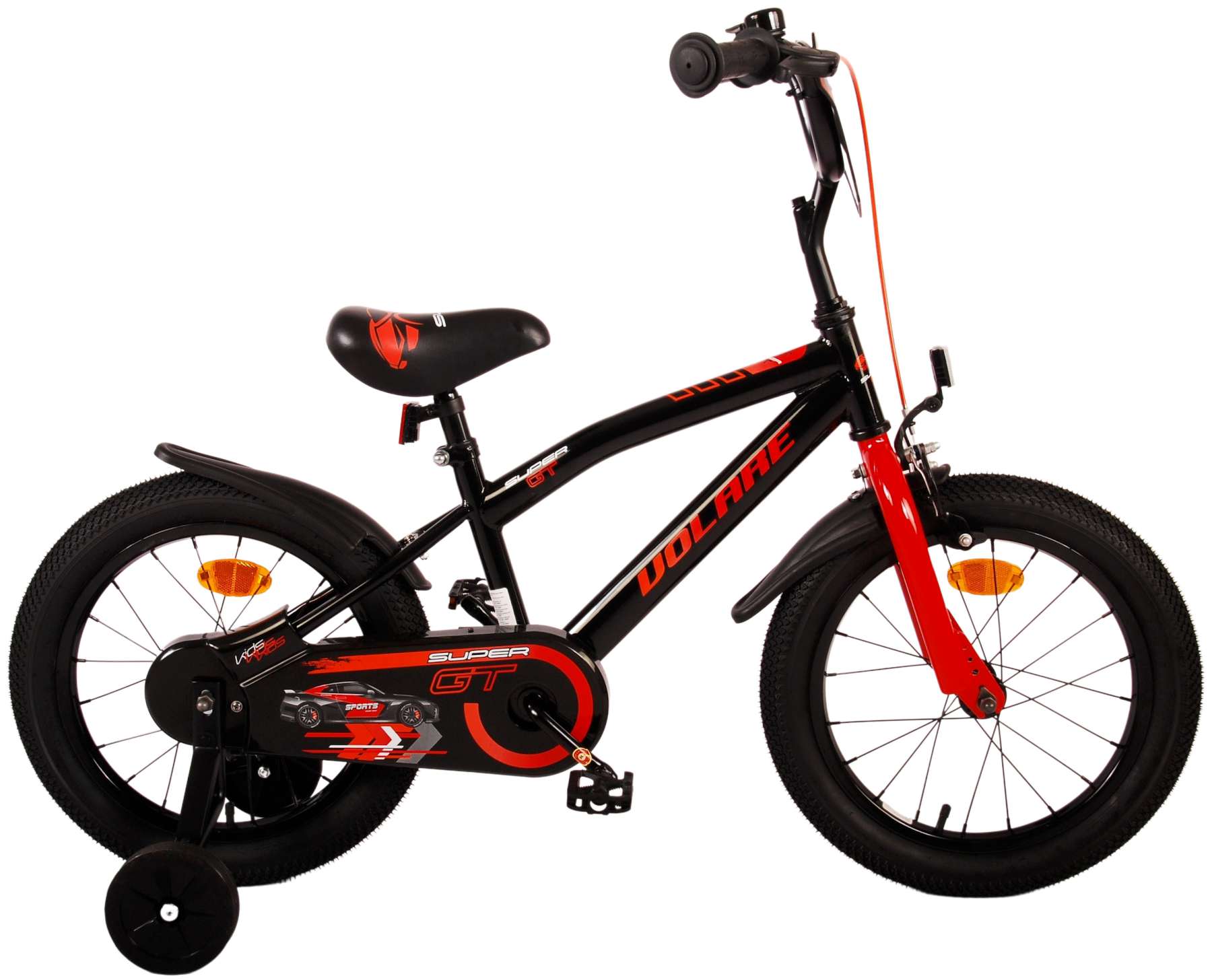 Volare Super GT 16 Inch Jongens Kinderfiets Rood