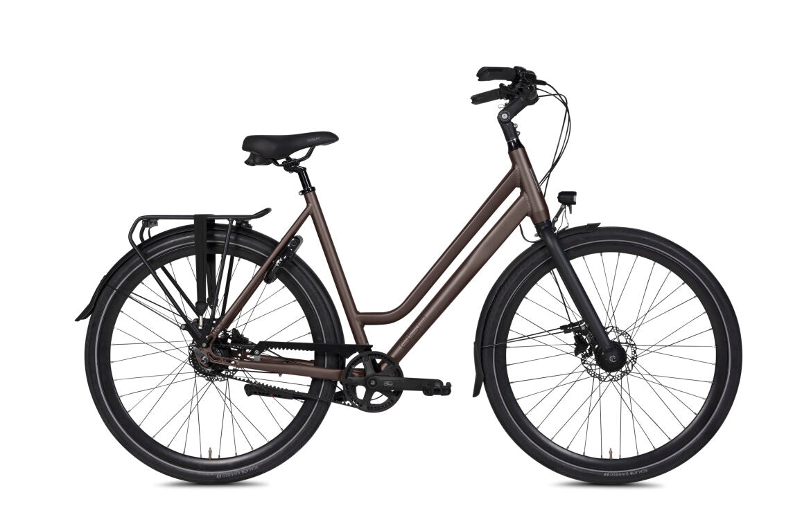 BSP Voyager Belt N8 Dames Stadsfiets Dark Oak Matt 47 Cm