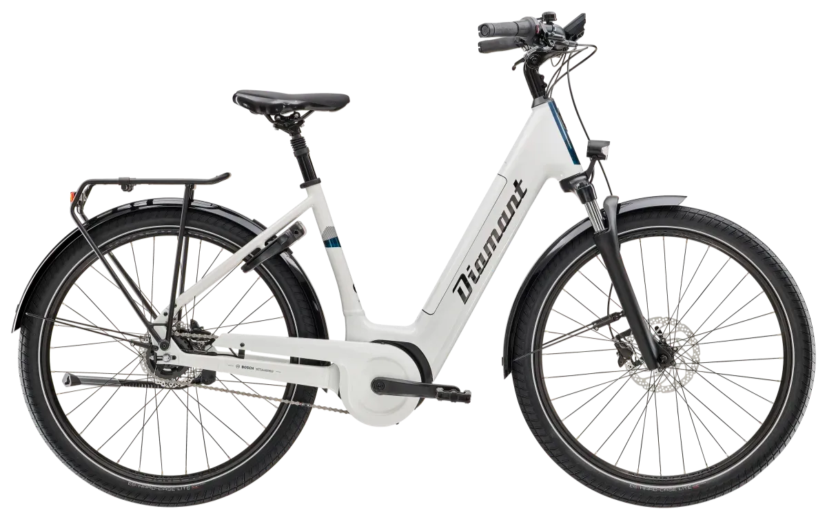 Diamant Beryll Gen 3 Sportieve Elektrische Fiets Dames 2024 XS Wit 400Wh