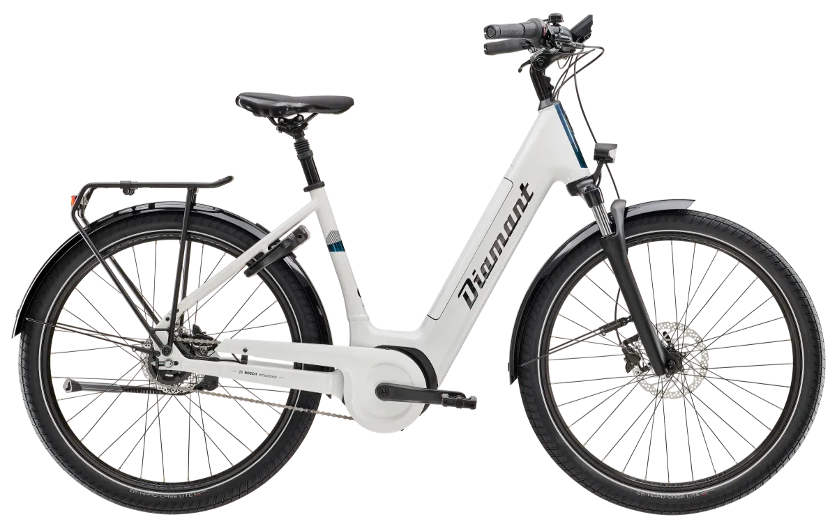 Diamant Beryll RT Gen 3 Sportieve Elektrische Fiets Dames 2024 S Wit 545Wh