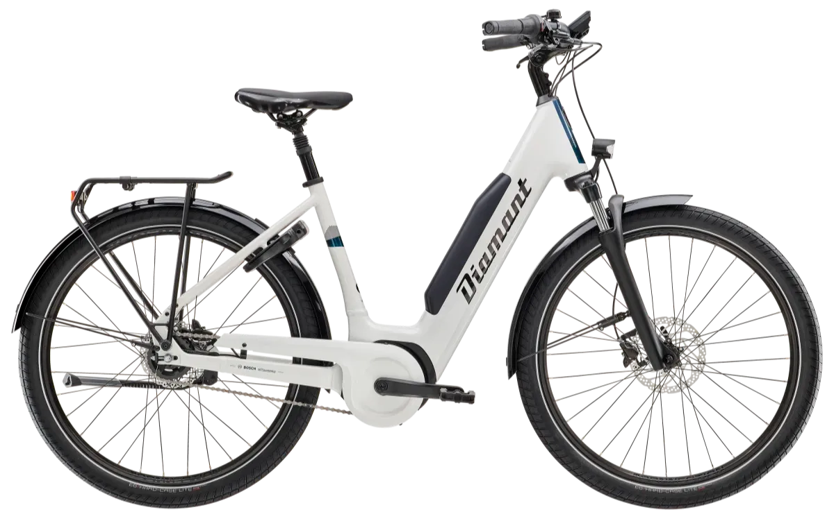 Diamant Beryll RT Gen 3 Sportieve Elektrische Fiets Dames 2024 XS Wit 800Wh