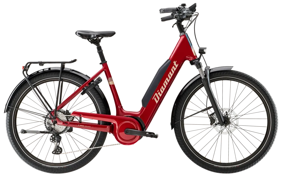 Diamant Mandara Gen 3 Sportieve Elektrische Fiets Dames XS Rood 800Wh