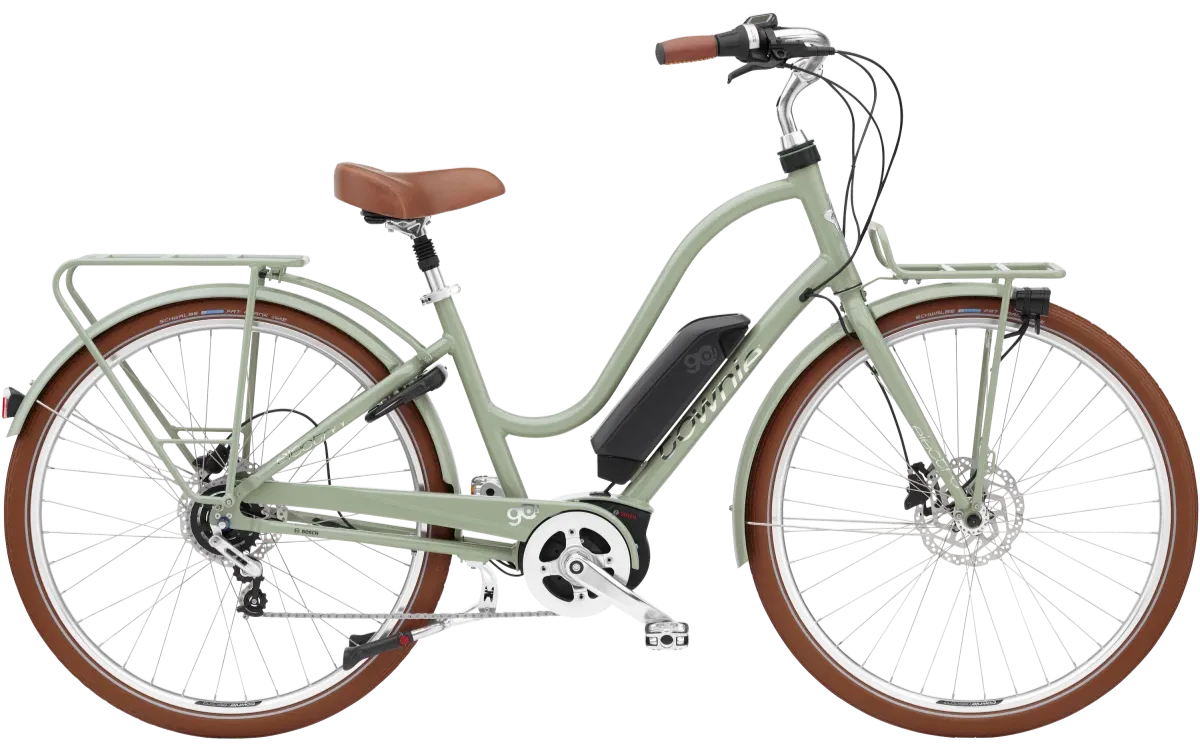 Electra Townie Commute Go! 5i EQ Elektrische Cruiser Fiets Dames 2024 Felgroen