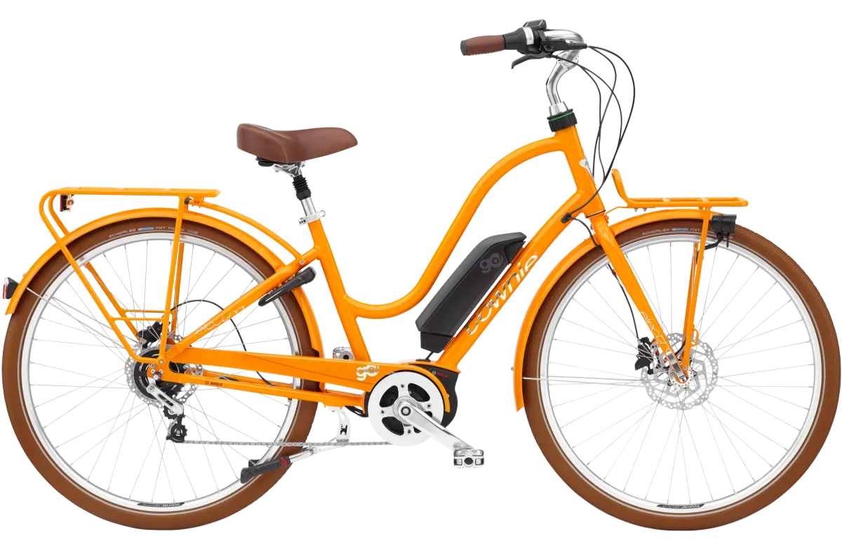 Electra Townie Commute Go! 5i EQ Elektrische Cruiser Fiets Dames 2024 Oranje