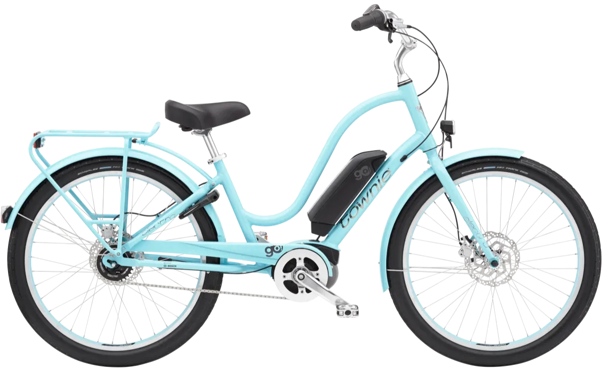 Electra Townie Go! 5i Elektrische Cruiser Fiets Dames 2024 Blauw