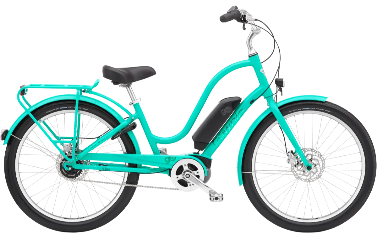 Electra Townie Go! 5i Elektrische Cruiser Fiets Dames 2024 Turquoise