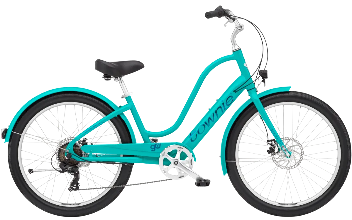 Electra Townie Go! 7D EQ Elektrische Cruiser Fiets Dames 2024 Blauw