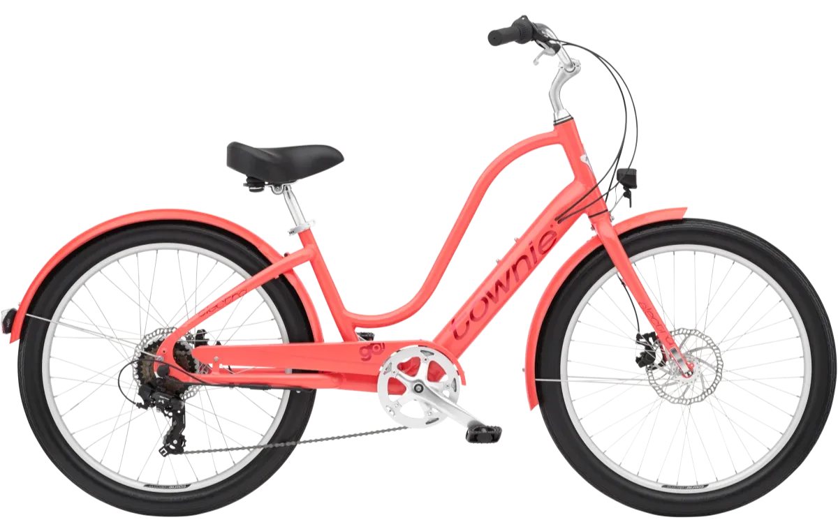 Electra Townie Go! 7D EQ Elektrische Cruiser Fiets Dames 2024 Rood
