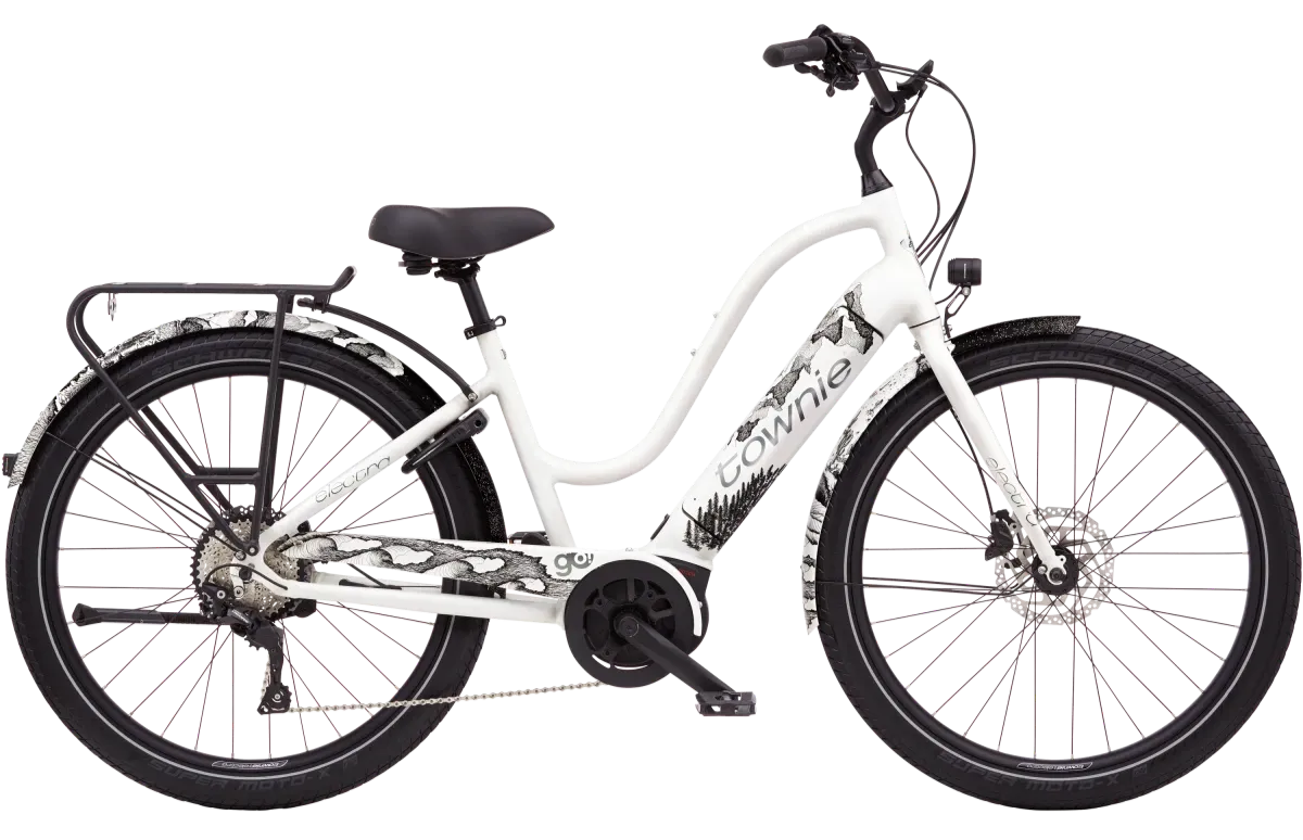 Electra Townie Path Go! 10D Elektrische Cruiser Fiets Dames 2024 Wit