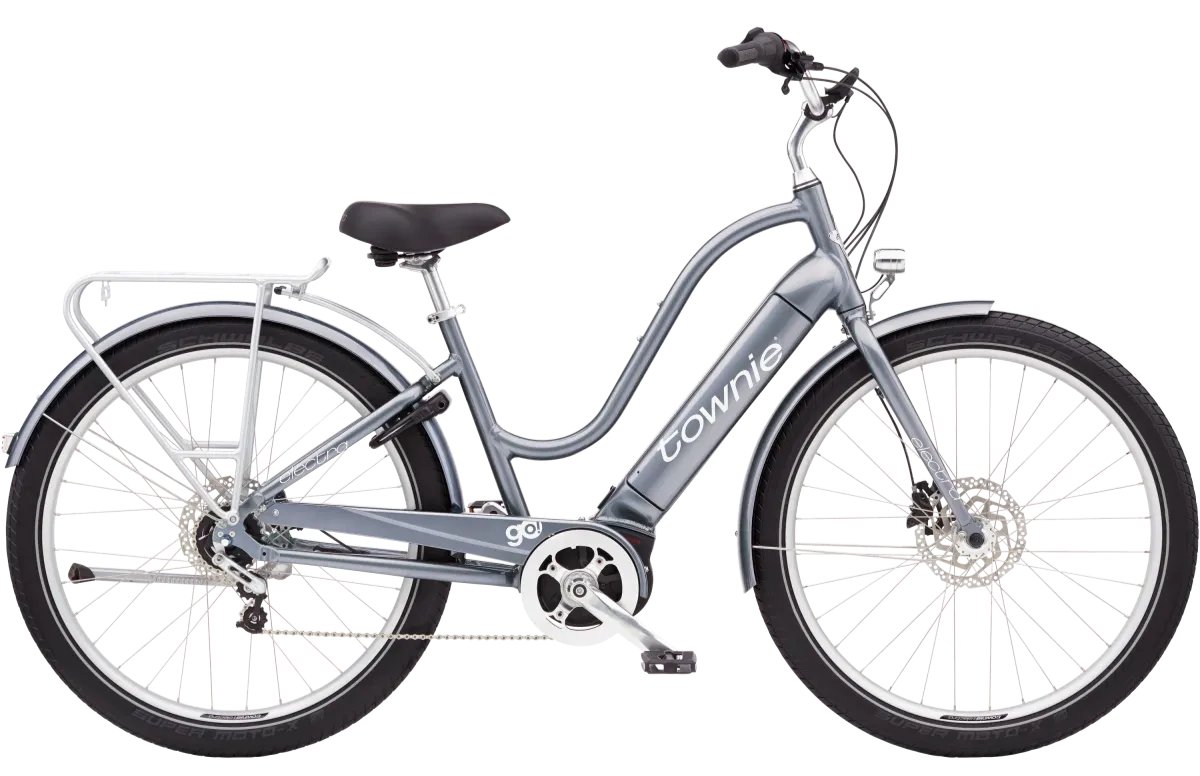 Electra Townie Path Go! 5i Elektrische Cruiser Fiets Dames 2024 Zilver