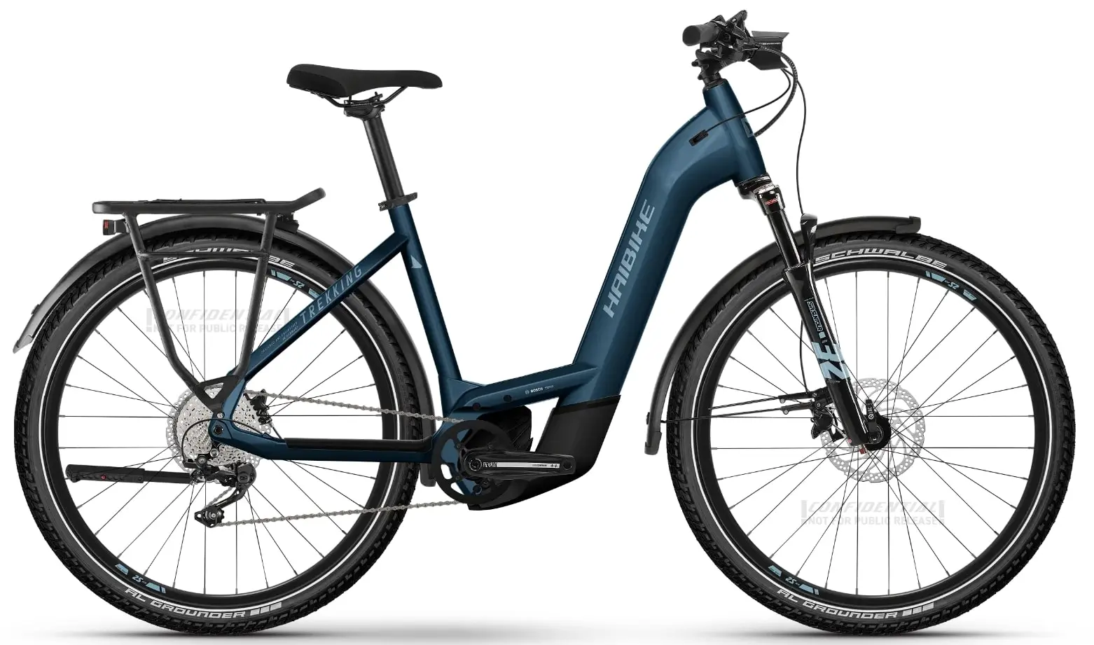 Haibike Trekking 8 sportieve elektrische fiets dames lage instap Bosch M