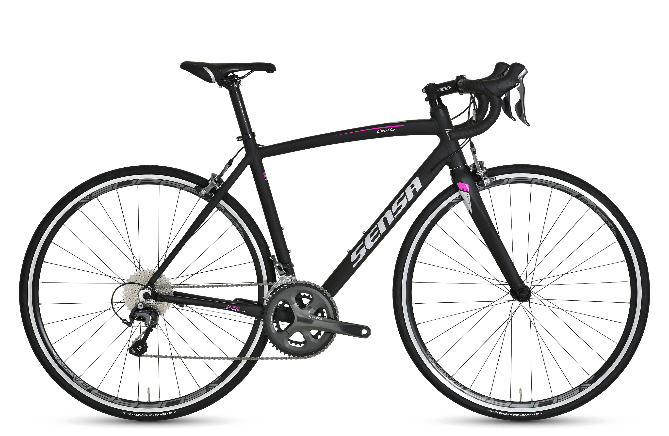 Sensa Emilia Tiagra Dames  Matt Black 56 Cm