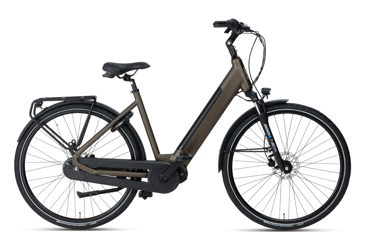 BSP Topaz 2024 Dames Elektrische Fiets E-bike Dark Oak 61 Cm