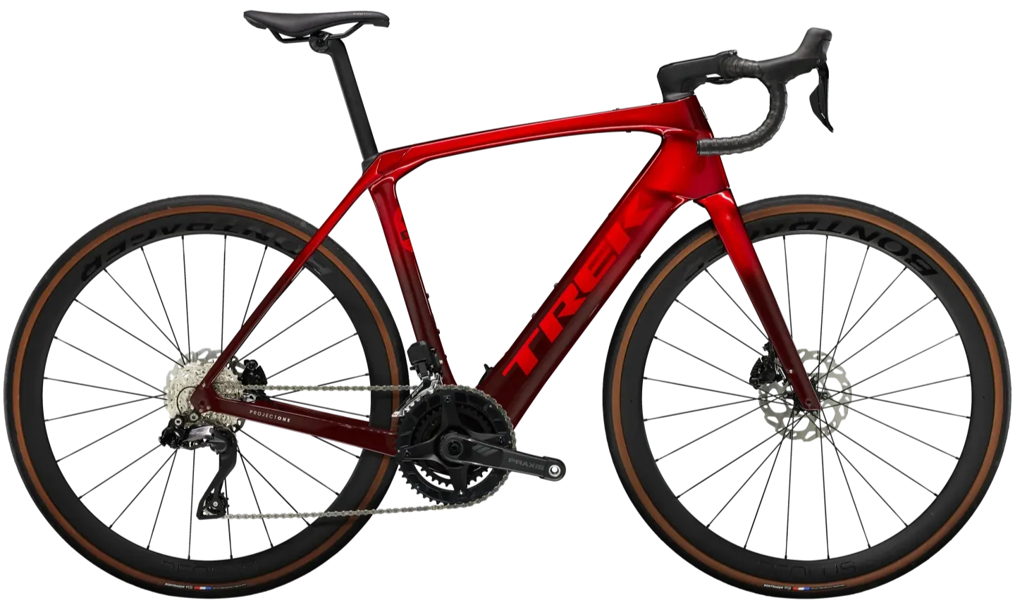 Trek Domane+ SLR 6 Pro Elektrische Racefiets Cyclocross Carbon 62cm Rood