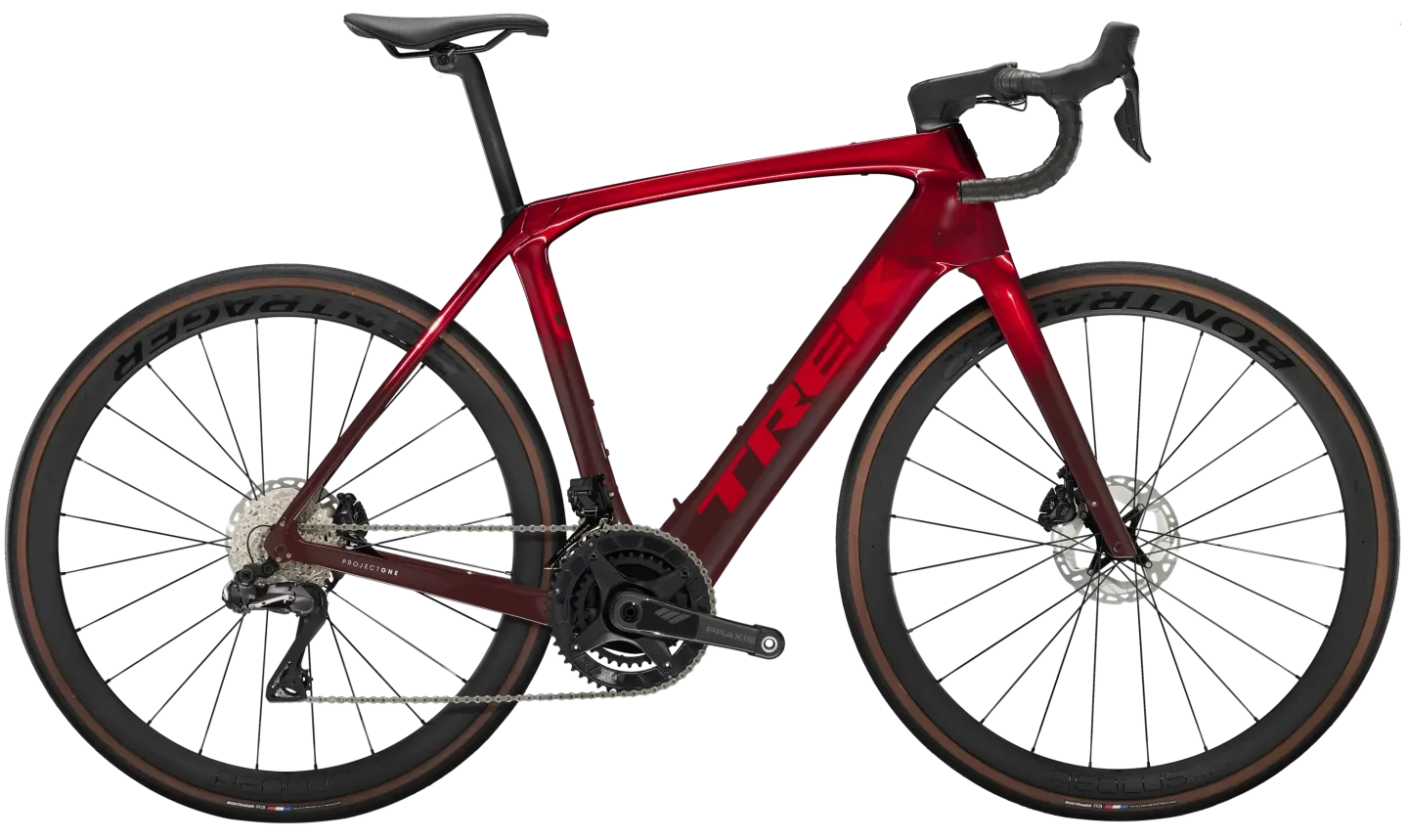 Trek Domane+ SLR 7 Elektrische Racefiets Cyclocross Carbon 2024 56cm Rood