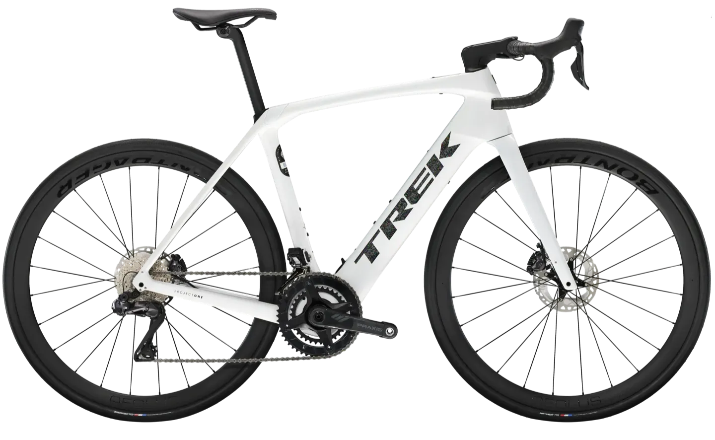 Trek Domane+ SLR 7 Elektrische Racefiets Cyclocross Carbon 2024 50cm Wit