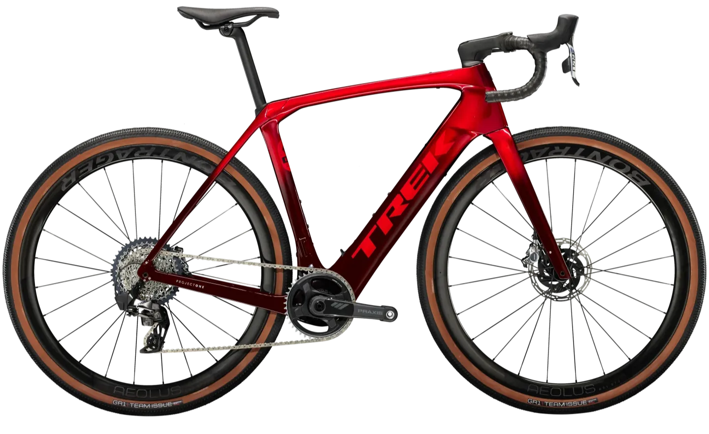Trek Domane+ SLR 9 AXS Elektrische Gravel Bike Carbon 2024 54cm Rood