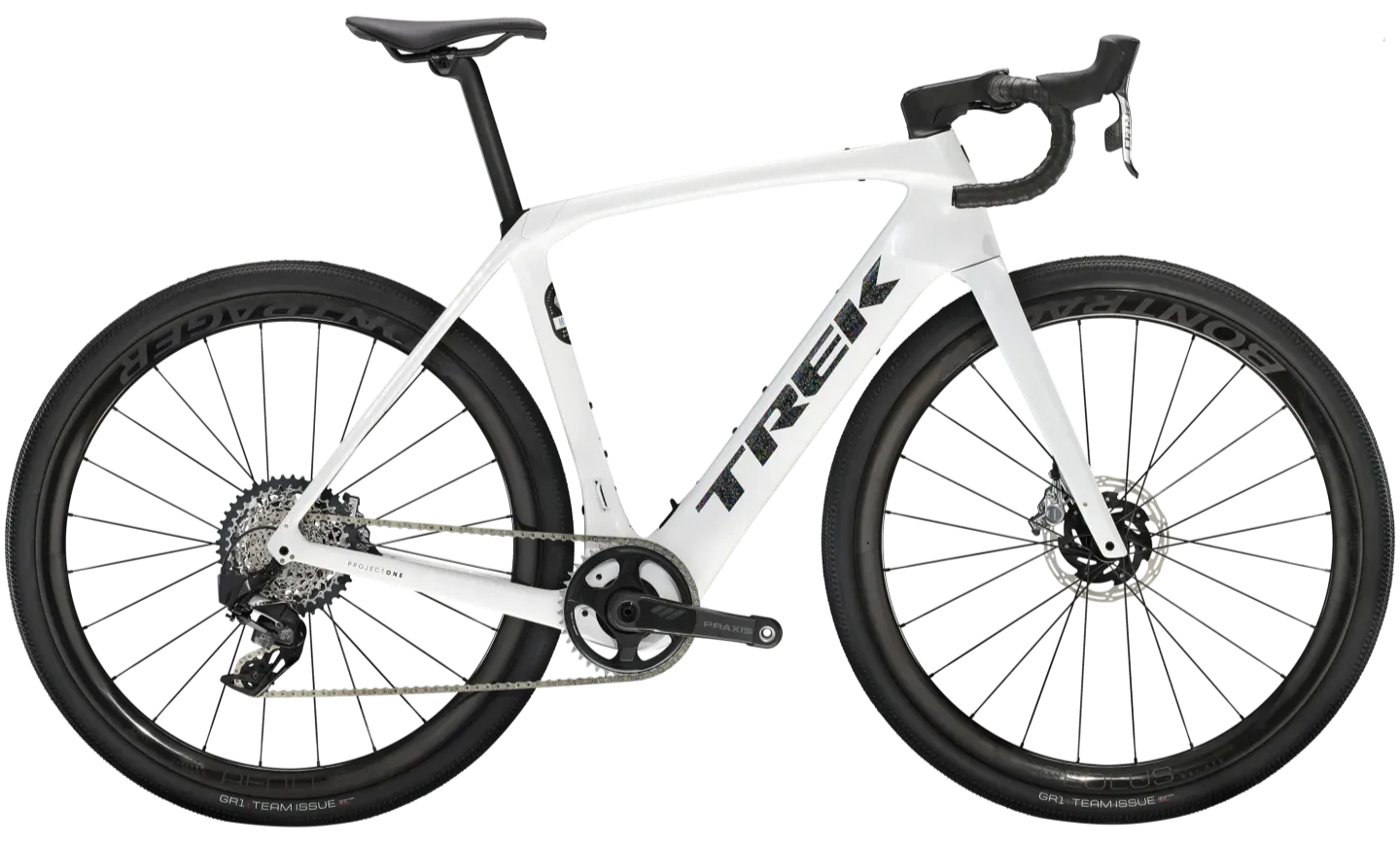 Trek Domane+ SLR 9 AXS Elektrische Gravel Bike Carbon 2024 56cm Wit