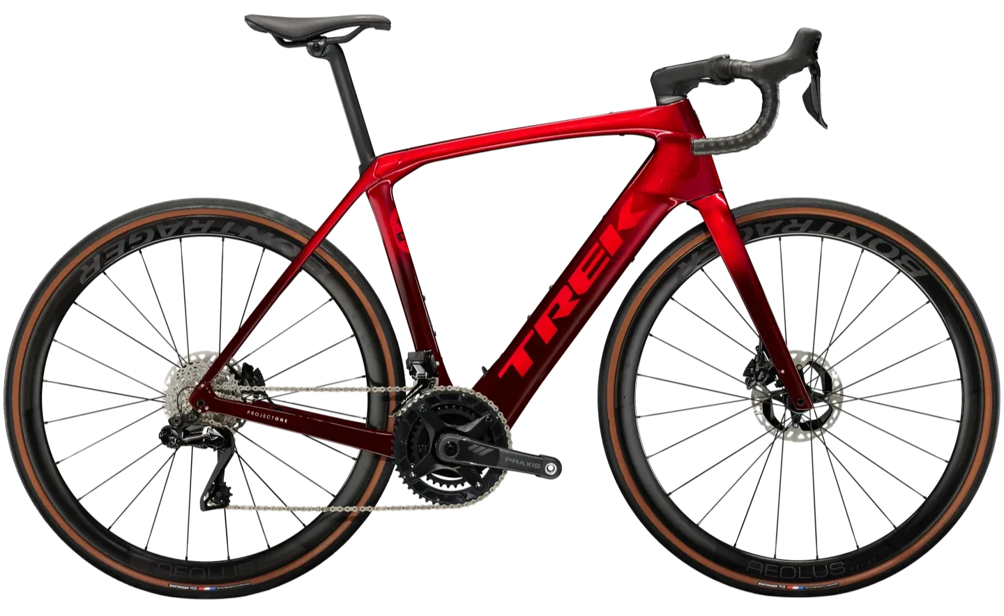 Trek Domane+ SLR 9 Elektrische Racefiets Cyclocross Carbon 2024 58cm Rood