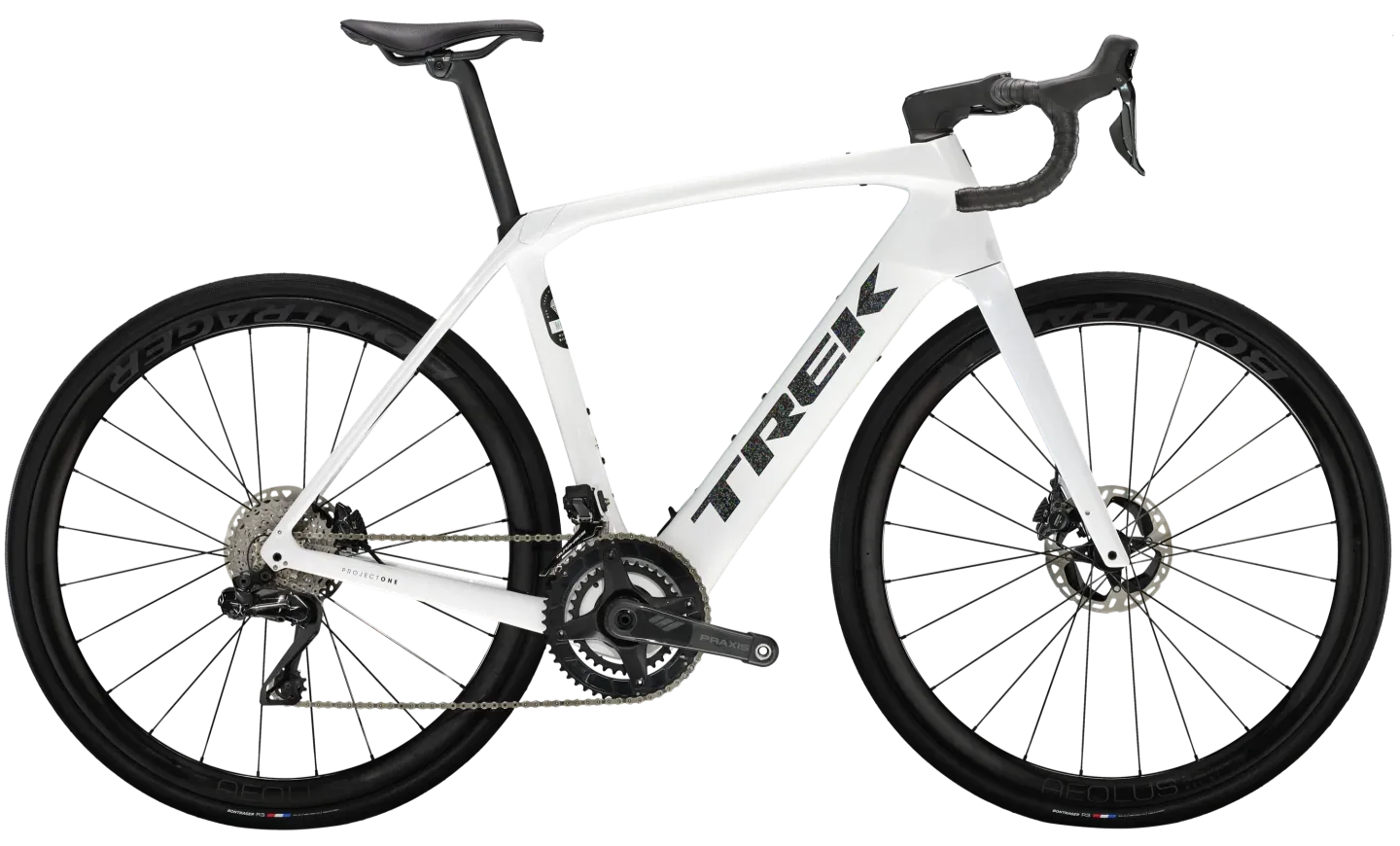 Trek Domane+ SLR 9 Elektrische Racefiets Cyclocross Carbon 2024 50cm Wit