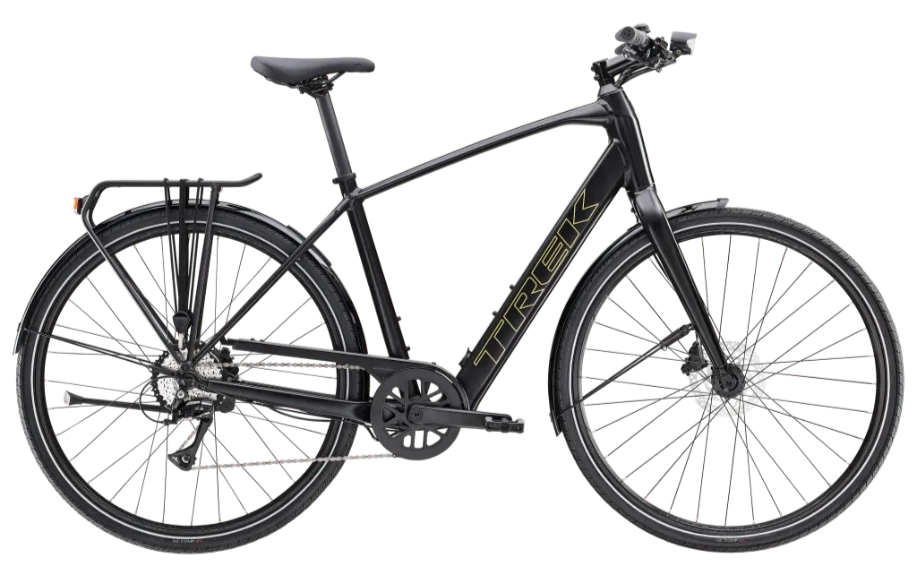 Trek FX+ 2 LT Lichtgewicht Elektrische Fiets Heren 2024 XL Zwart