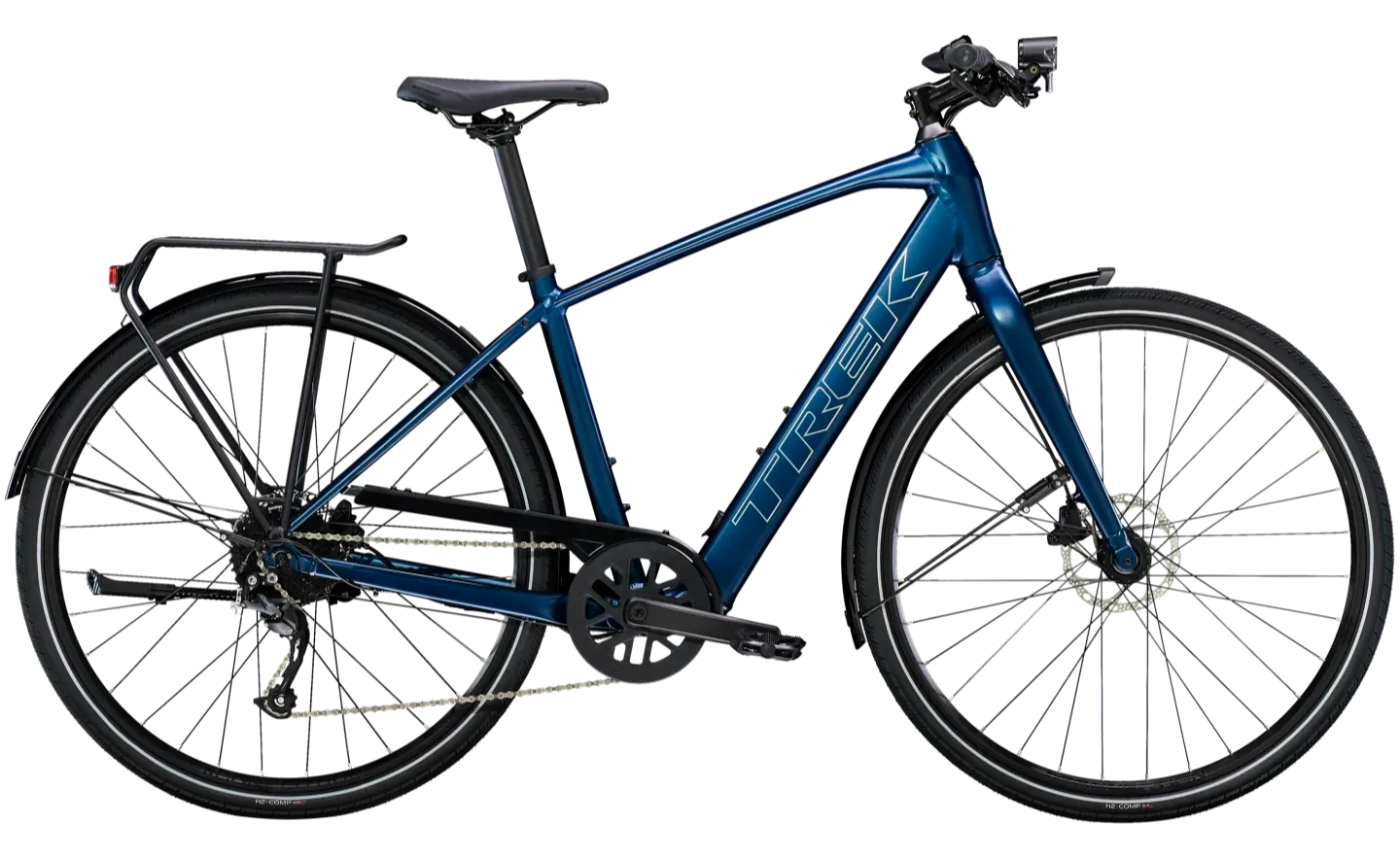 Trek FX+ 2 Lichtgewicht Elektrische Fiets Heren XL Blauw