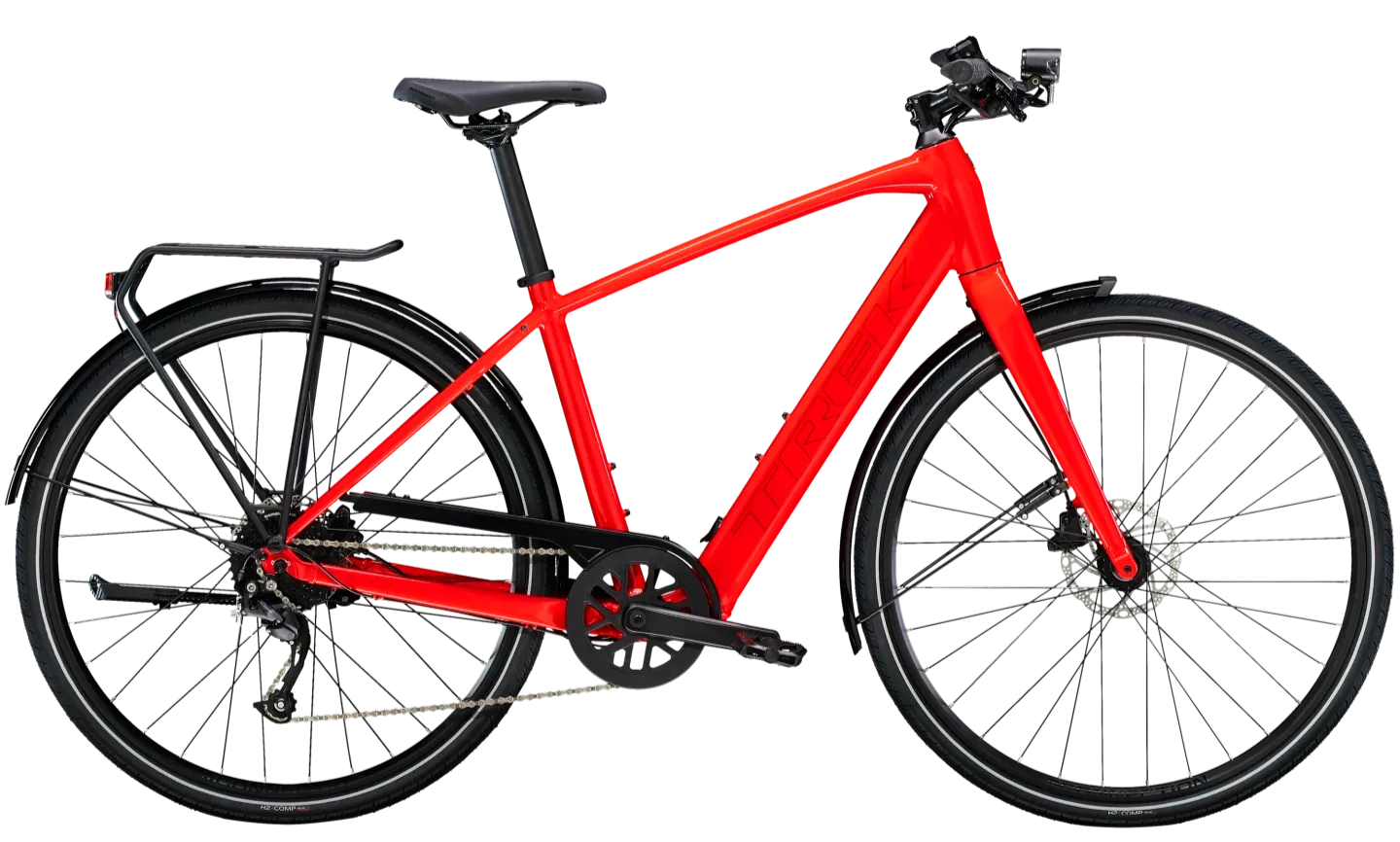 Trek FX+ 2 Lichtgewicht Elektrische Fiets Heren S Rood