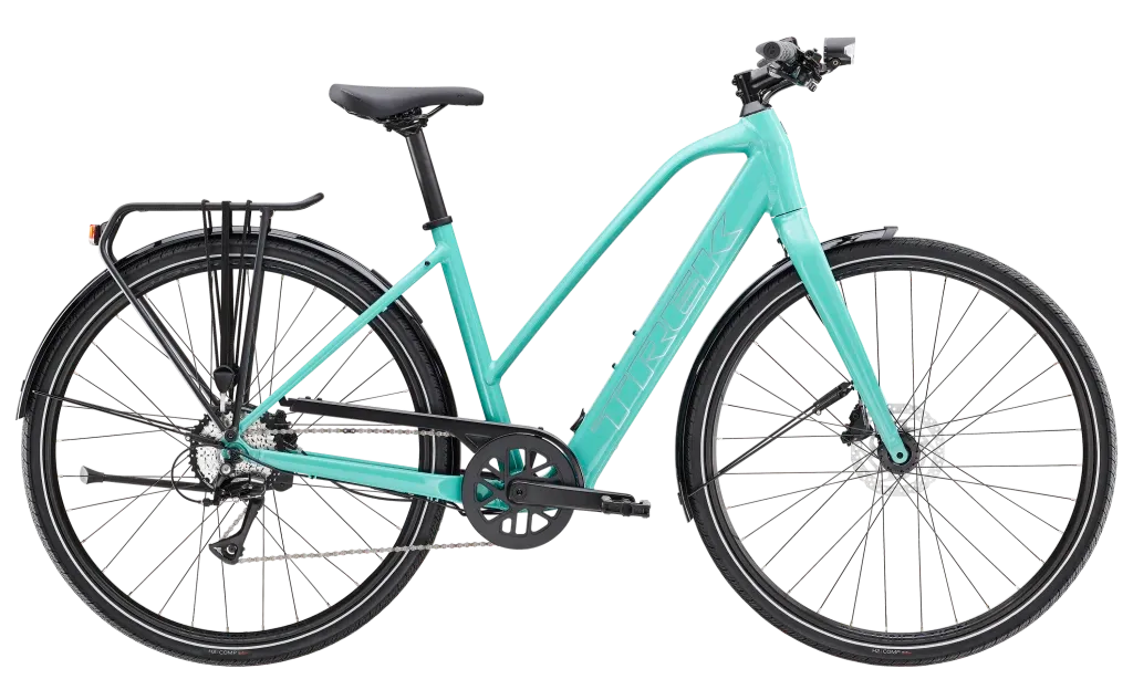 Trek FX+ 2 Stagger LT Lichtgewicht Elektrische Fiets Unisex 2024 L Groen