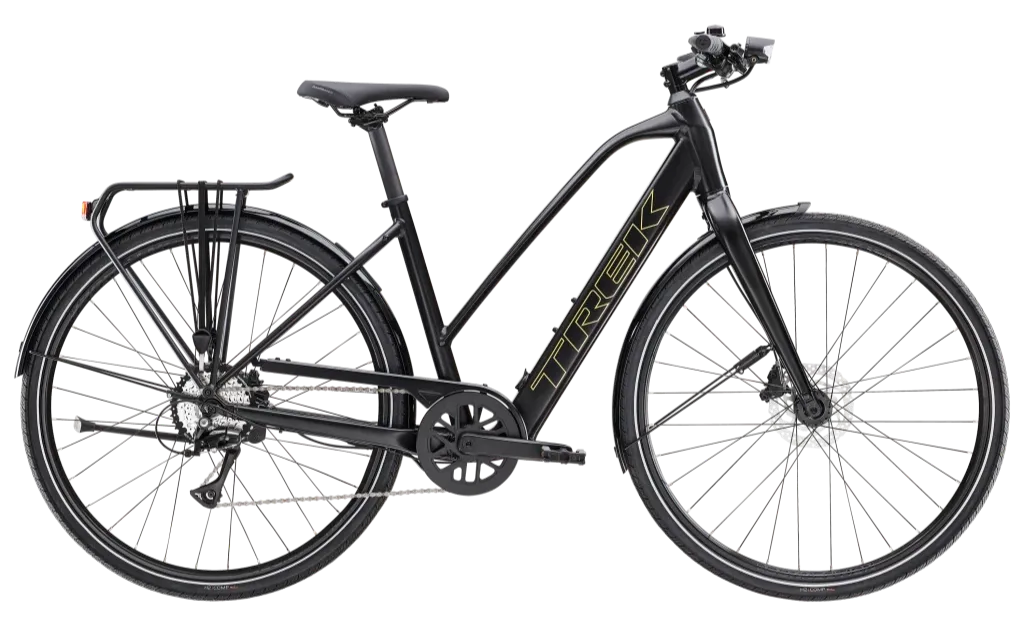 Trek FX+ 2 Stagger LT Lichtgewicht Elektrische Fiets Unisex 2024 S Zwart