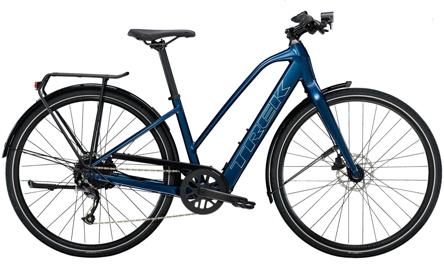 Trek FX+ 2 Stagger Lichtgewicht Elektrische Fiets Unisex M Blauw