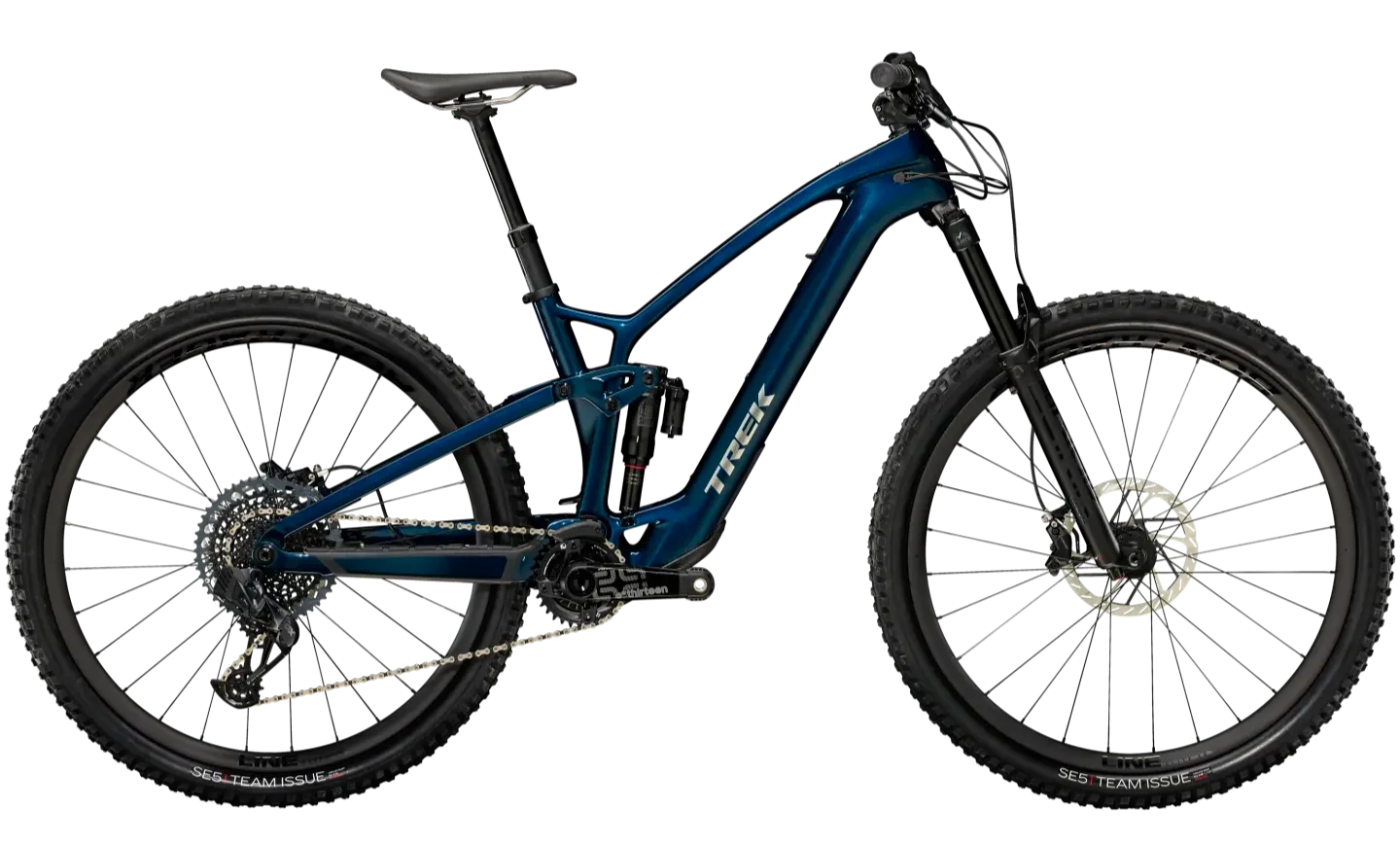 Trek Fuel EXe 9.8 GX AXS Elektrische MTB Fully Carbon 29"M Blauw