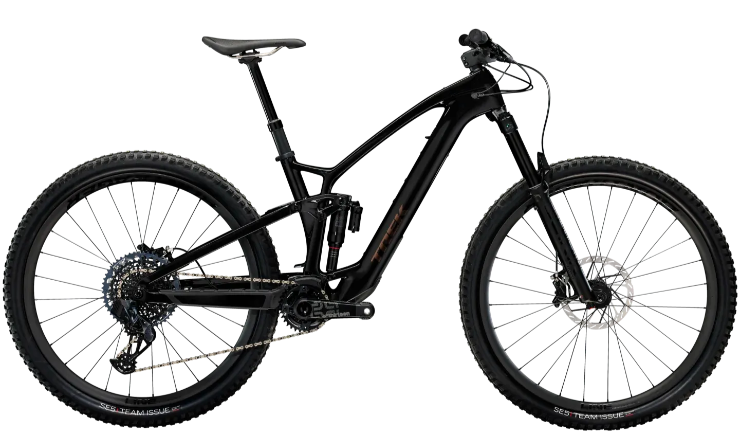 Trek Fuel EXe 9.8 GX AXS Elektrische MTB Fully Carbon 29"L Zwart