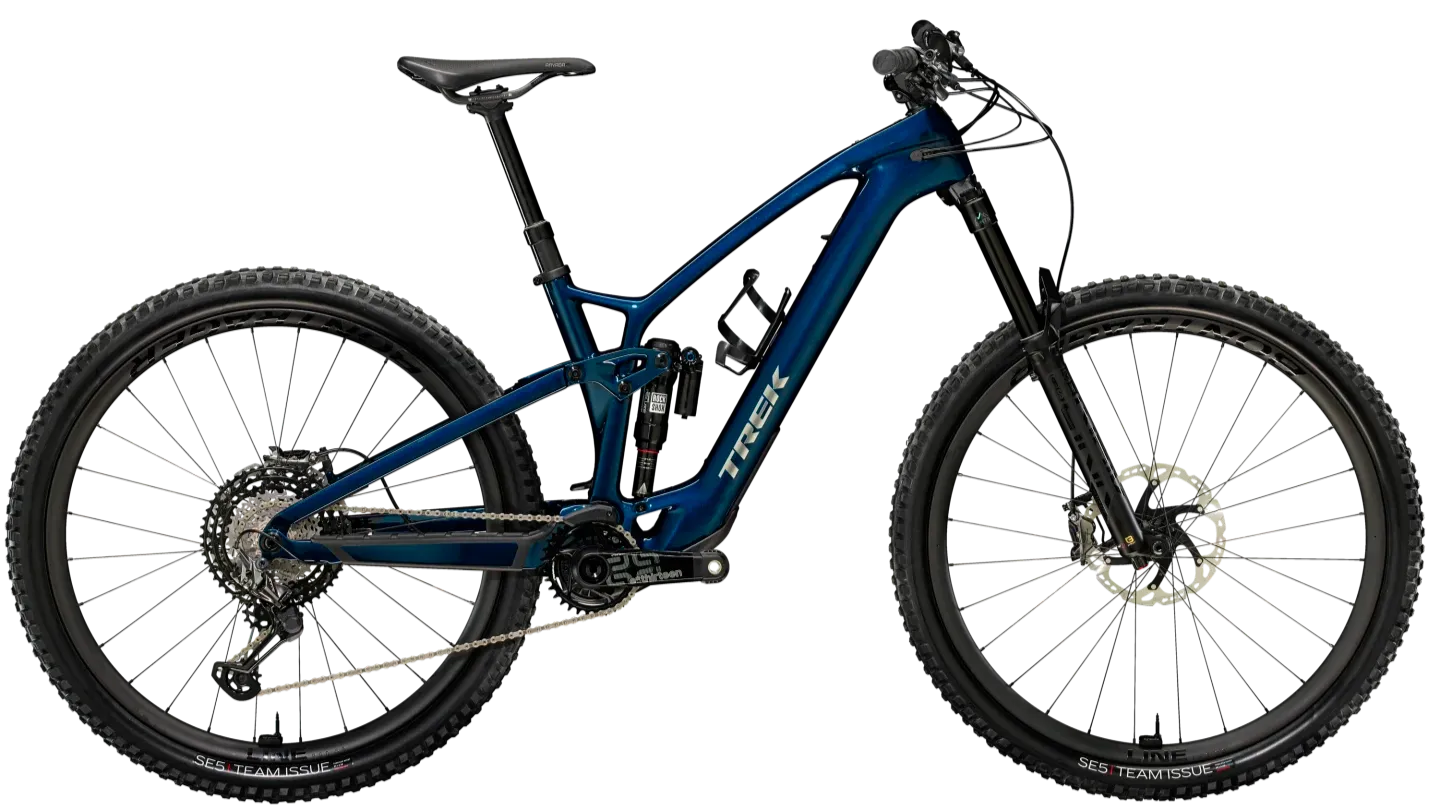 Trek Fuel EXe 9.9 XTR Elektrische Mountainbike Fully Carbon 29"L Blauw